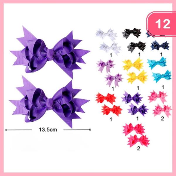 HAIR BOWS (12 UNITS)