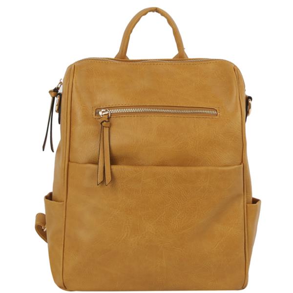 ZIPPER CONVERTIBLE HANDLE BACKPACK