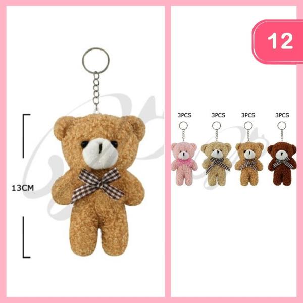 TEDDY BEAR KEYCHAIN (12 UNITS)
