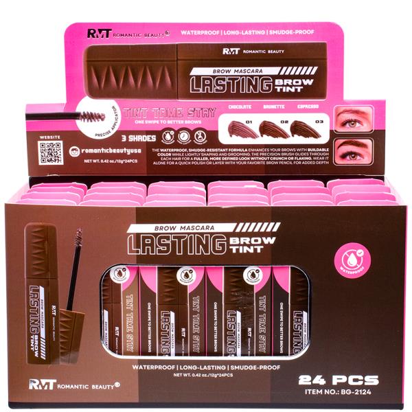 ROMANTIC BEAUTY BROW MASCARA LASTING BROW TINT (24 UNITS)