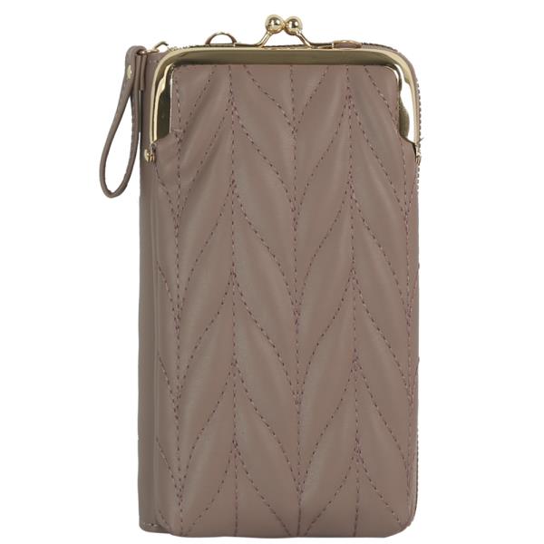 QUILTED DESIGN FASHION WALLET