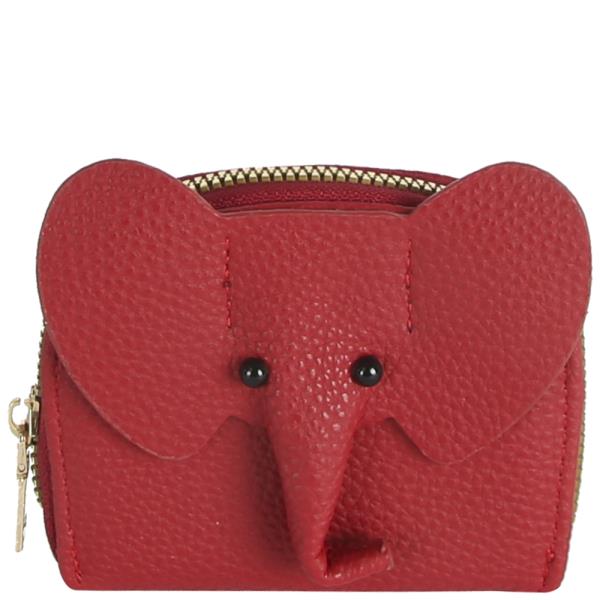ELEPHANT TEXTURED ZIPPER WALLET