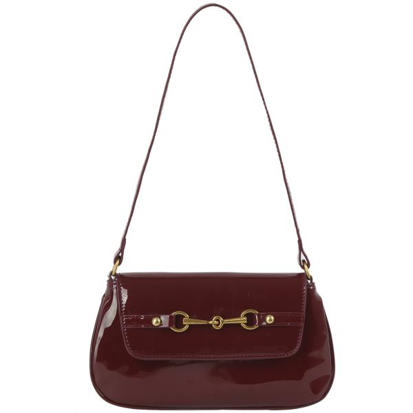 CHIC GLOSSY SHOULDER BAG
