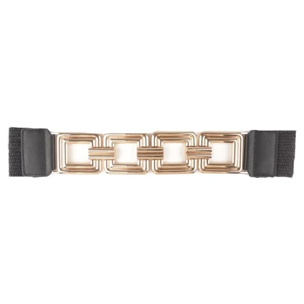 GEOMETRIC METAL LINK ELASTIC BELT
