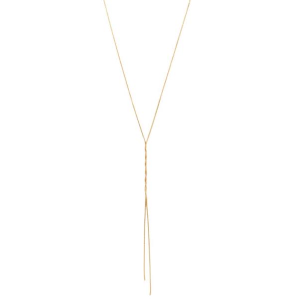 SODAJO DAINTY LINK METAL GOLD DIPPED NECKLACE