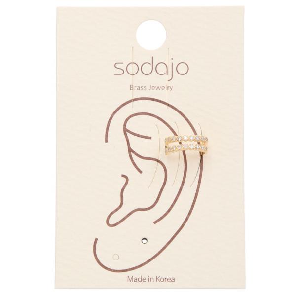 SODAJO DOUBLE EAR CUFF EARRING