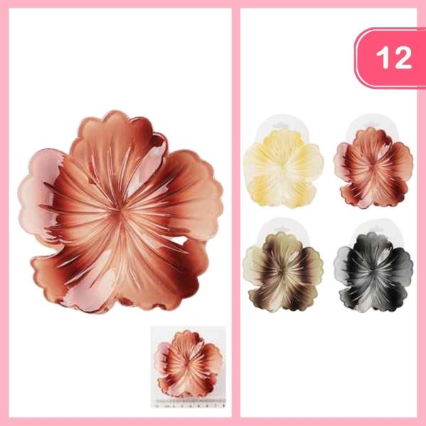 FLOWER HAIR CLAW CLIP (12 UNITS)