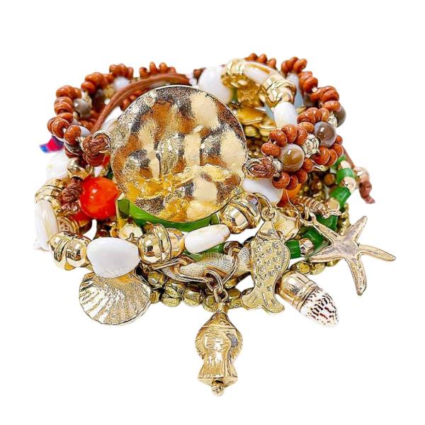 SEA LIFE MULTI BEAD BRACELET SET