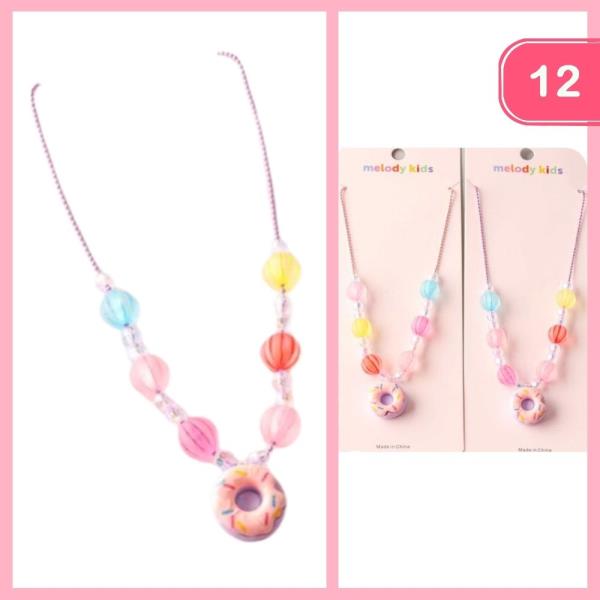 DONUT BEADED NECKLACE (12 UNITS)