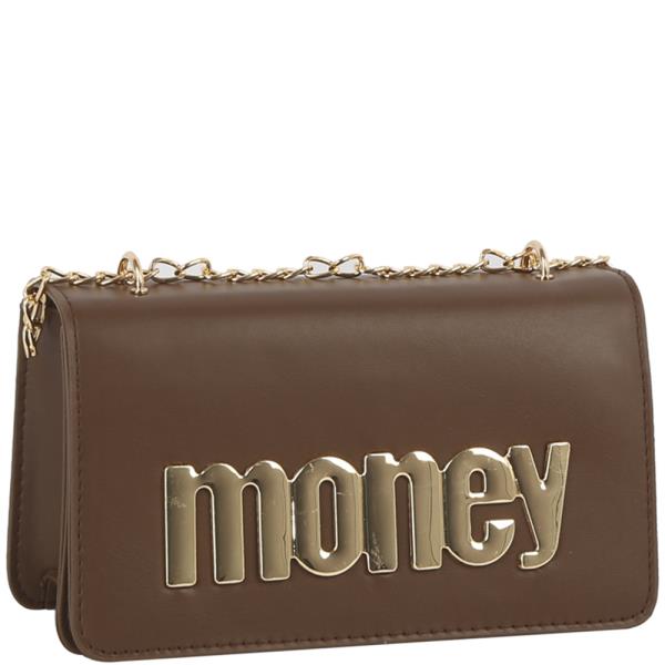 MONEY DESIGN SMOOTH CROSSBODY BAG