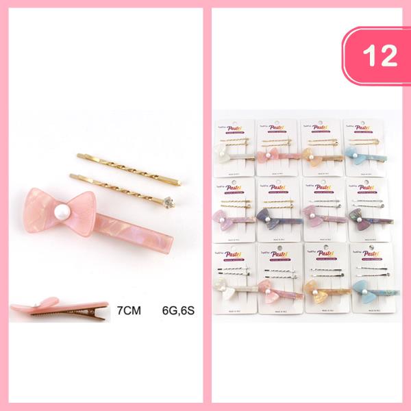 BOBBY PIN HAIR PIN SET (12 UNITS)