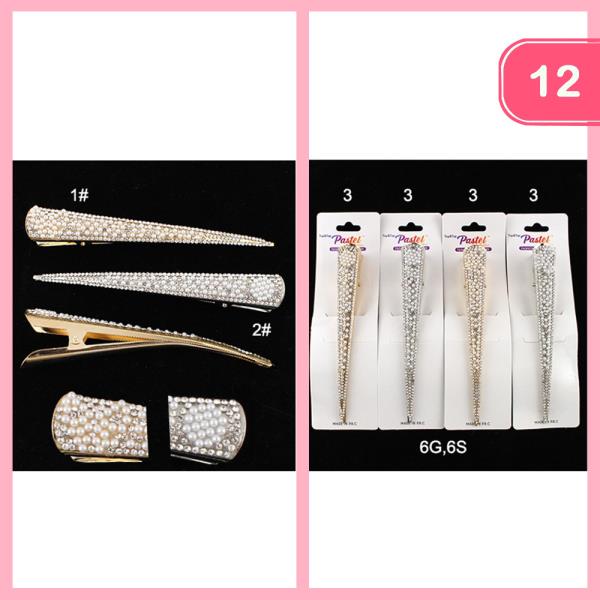 RHINESTONE HAIR PIN (12 UNITS)