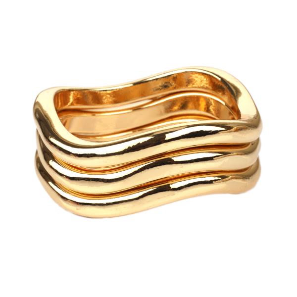METAL MULTI STACKABLE BANGLE BRACELET SET