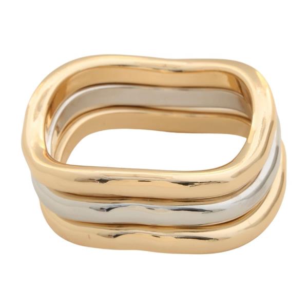 METAL MULTI STACKABLE BANGLE BRACELET SET