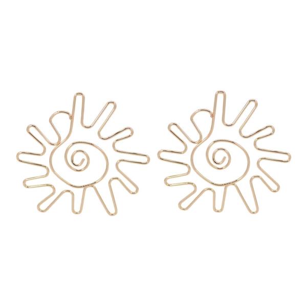 MIXED METAL ACRYLIC TEARDROP DANGLE EARRING