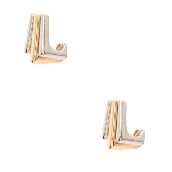 TWO TONE METAL EARRING