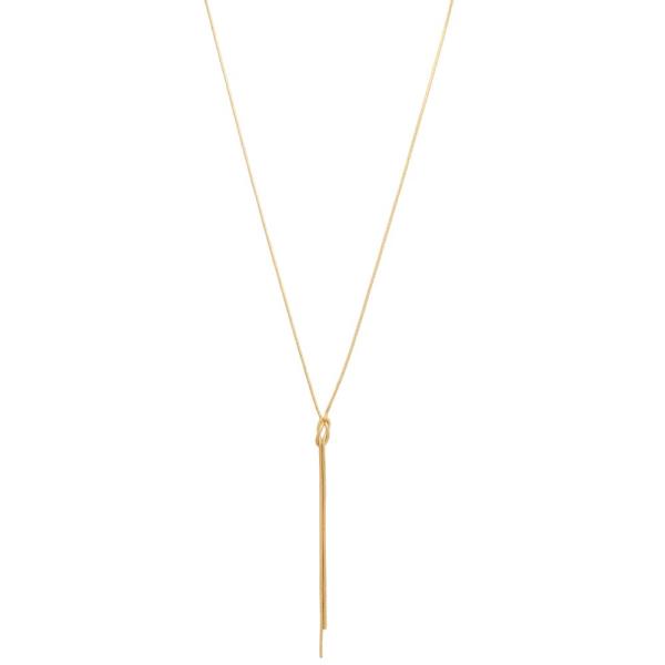 SODAJO DAINTY LINK KNOT METAL GOLD DIPPED NECKLACE