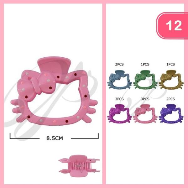 CUTE HAIR CLAW CLIP (12 UNITS)