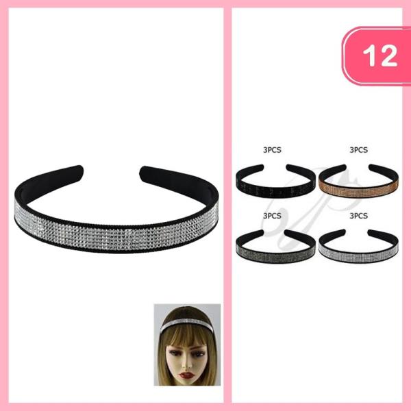 RHINESTONE HEADBAND (12 UNITS)