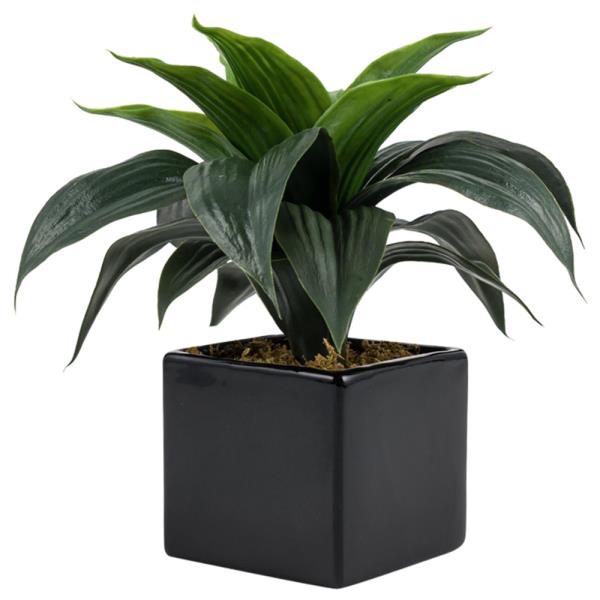 MAINSTAYS ARTIFICIAL POTTED PLANT CERAMIC BLACK