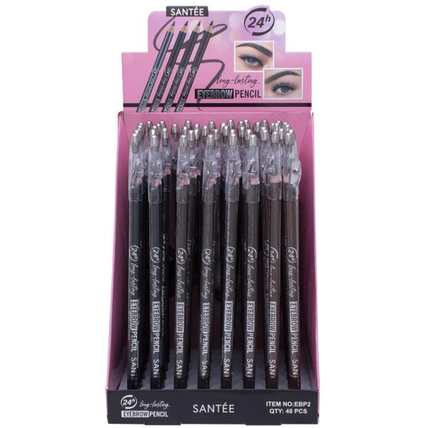 SANTEE 24H LONG LASTING EYEBROW PENCIL (48 UNITS)