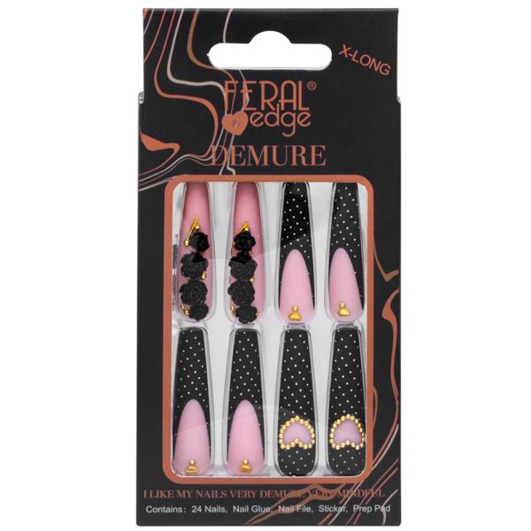 FERAL EDGE DEMURE DESIGN71 NAIL DECORATION SET