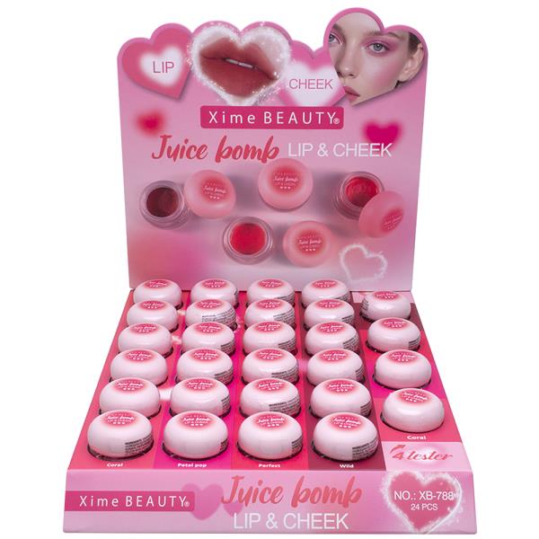 XIME BEAUTY JUICE BOMB LIP AND CHEEK (24 UNITS)