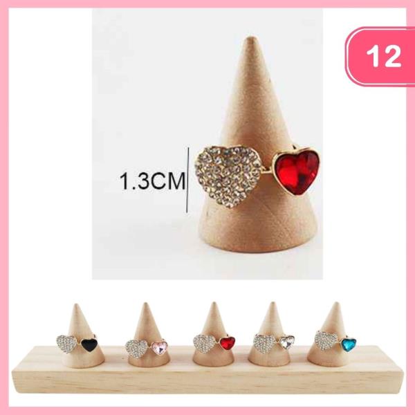 RHINESTONE RING (12 UNITS)
