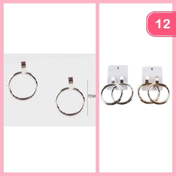 ROUND POST EARRINGS (12 UNITS)