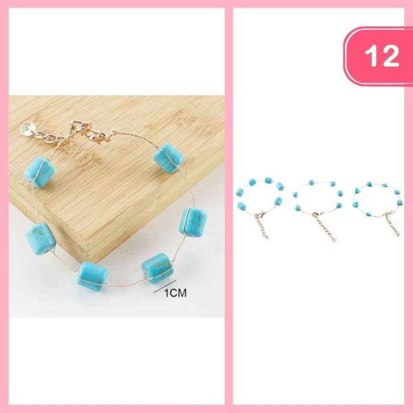 STONE BRACELET (12 UNITS)