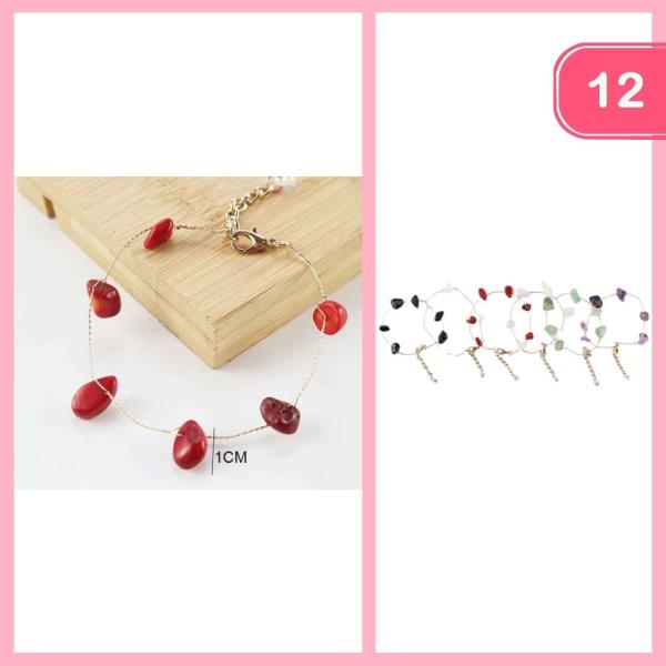 STONE BRACELET (12 UNITS)