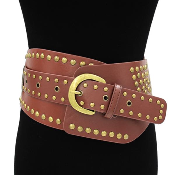 VINTAGE METAL STUDDED BELT
