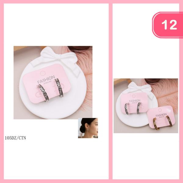 HOOP EARRINGS (12 UNITS)