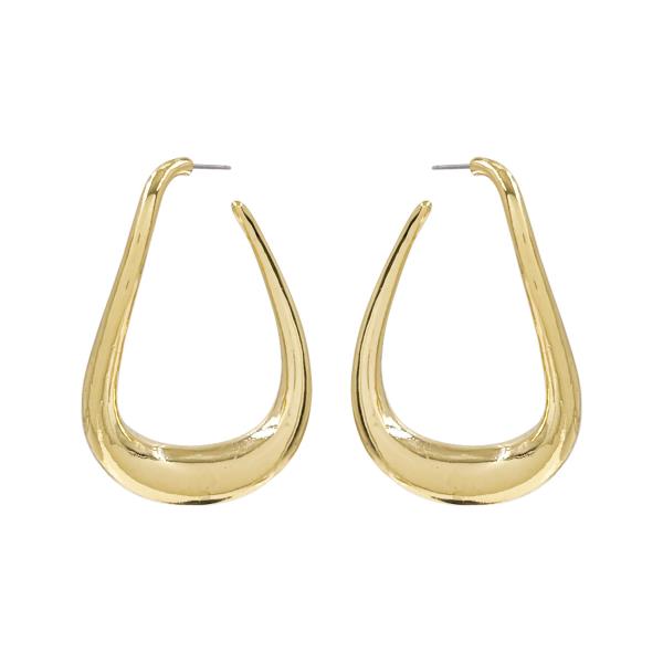 WAVY BENT METAL EARRING