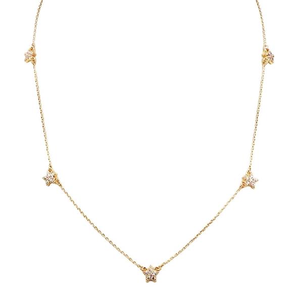 MINI CRYSTAL STAR STATION NECKLACE