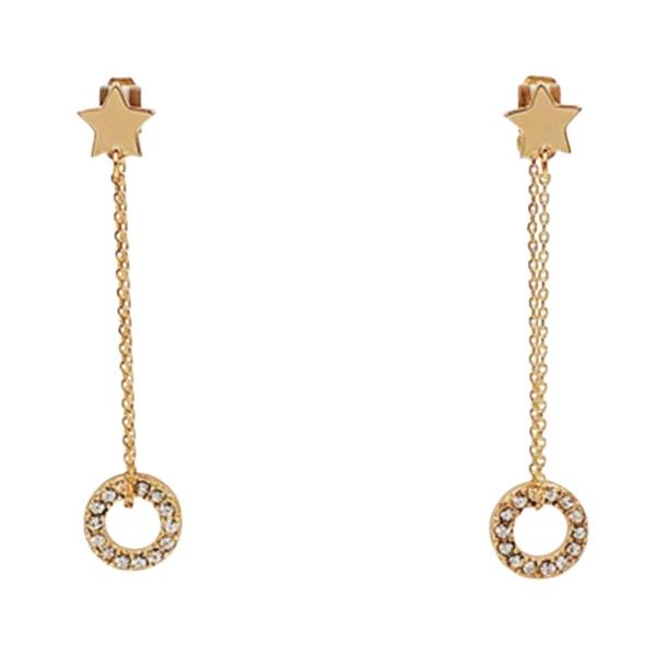 STAR CHARM CRYSTAL RING DROP EARRING