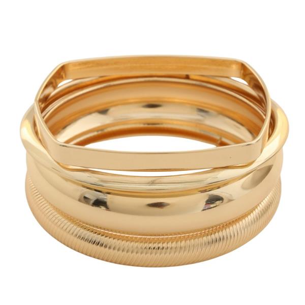 METAL BANGLE BRACELET SET
