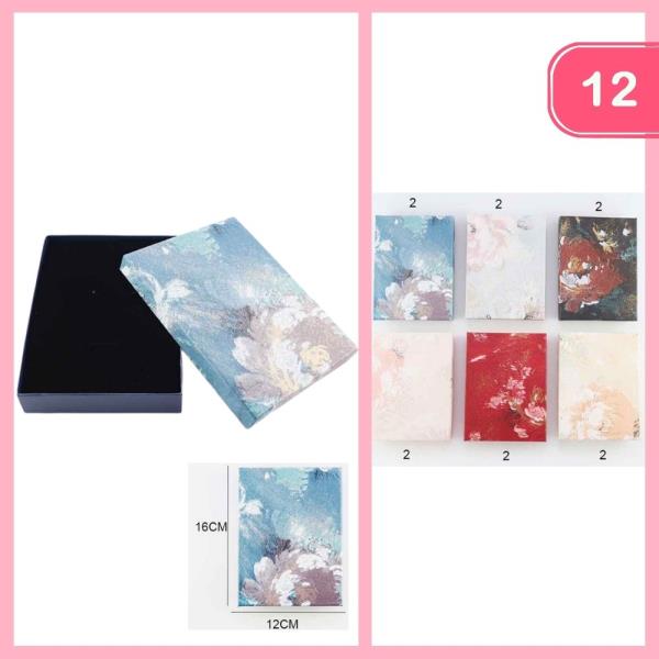 FLOWER PAINT PRINT JEWELRY GIFT BOX (12 UNITS)