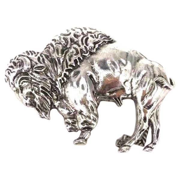 WESTERN BUFFALO FIGURE BELT BUCKLE