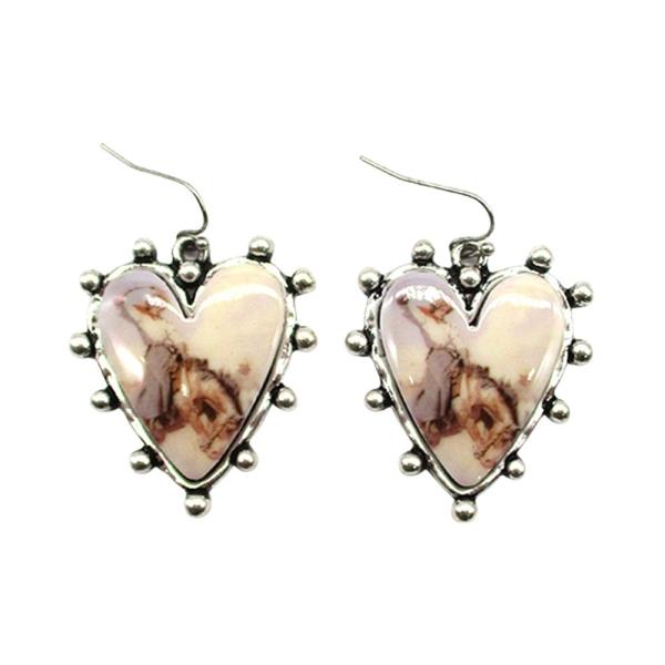 WESTERN COWGIRL HEART SHAPE EARRING