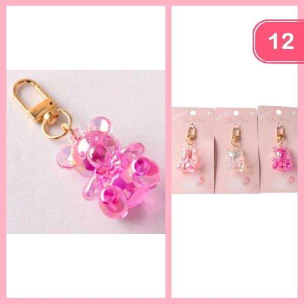 AB BEAR KEYRING CHARM (12 UNITS)