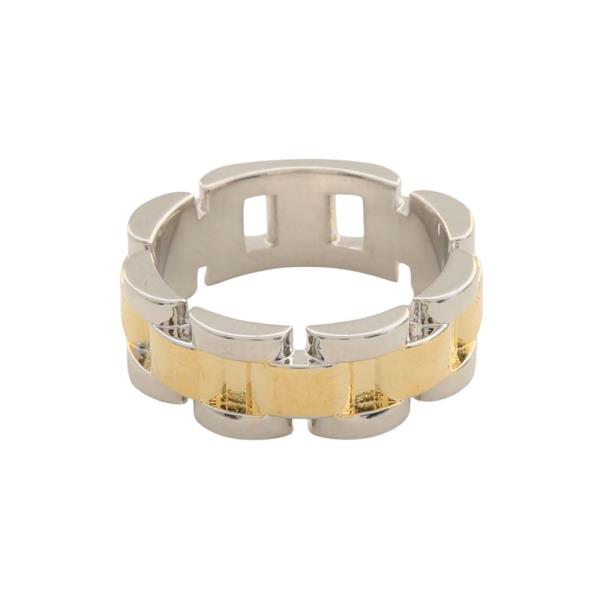 TWO TONE GOLD PLATED RING