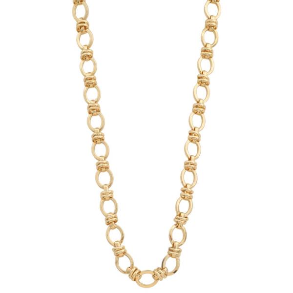 CIRCLE LINK METAL NECKLACE