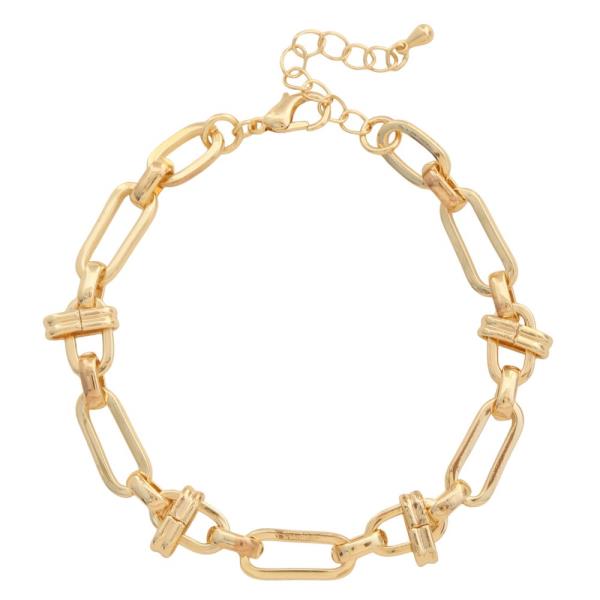 OVAL LINK METAL BRACELET