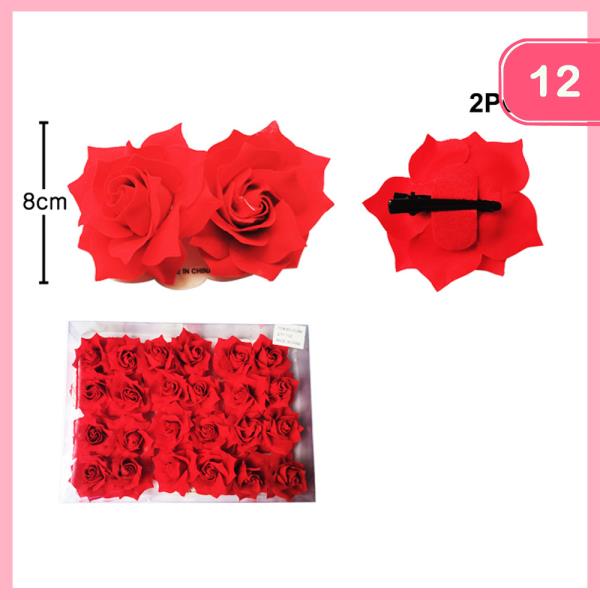 ROSE HAIR PIN (12 UNITS)
