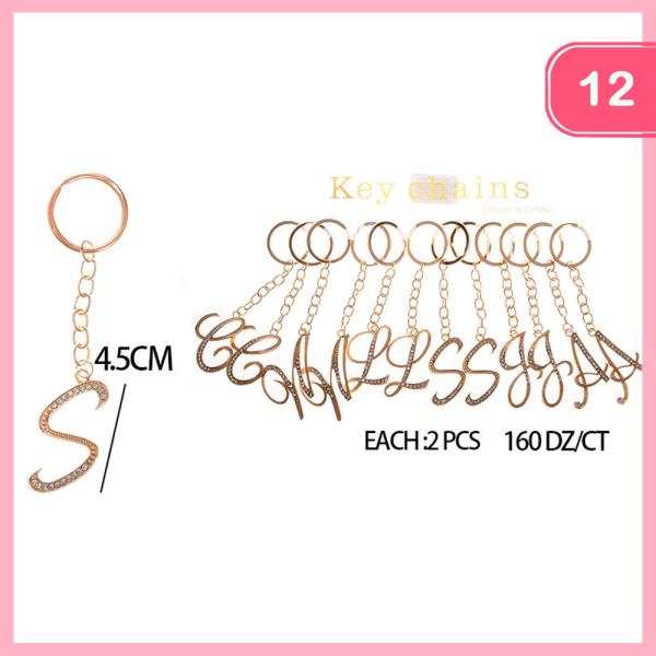 INITIAL KEYCHAIN (12 UNITS)