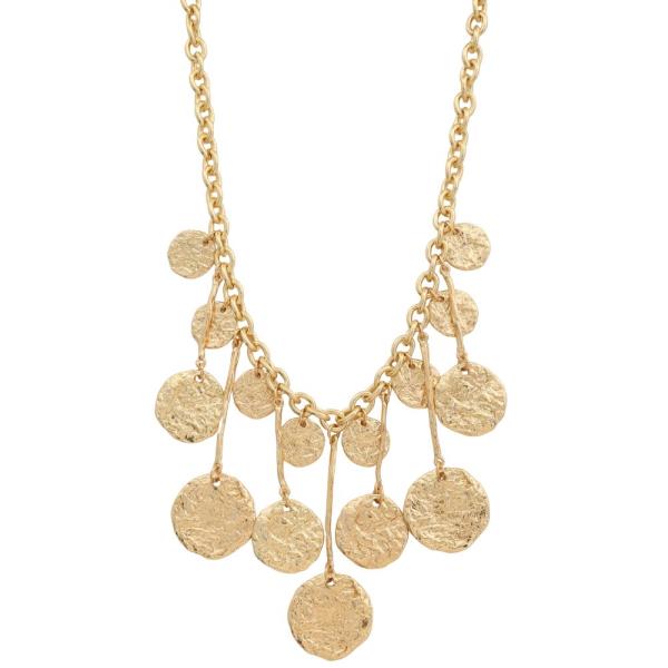 COIN METAL BAR NECKLACE