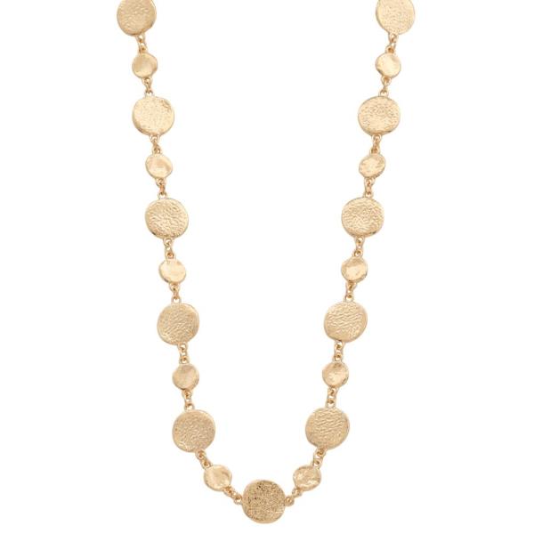 ROUND LINK METAL NECKLACE