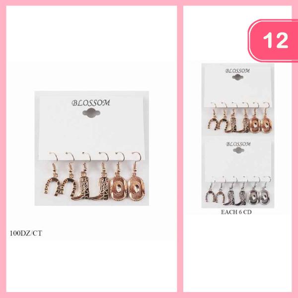 WESTERN DANGLE EARRING (12 UNITS)