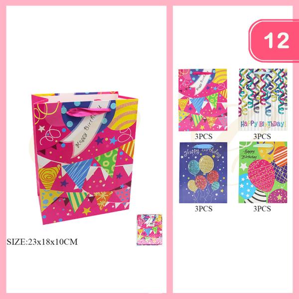 HAPPY BIRTHDAY GIFT BAG (12 UNITS)